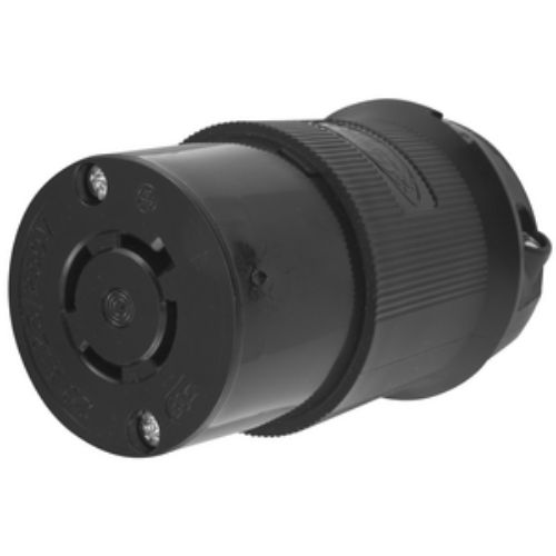 Hubbell 125 VAC Black Industrial grade Black Locking Device