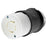 Hubbell 480 VAC Black, White Industrial grade Locking Device