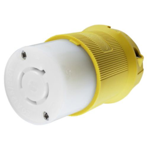Hubbell 125 VAC Yellow Marine grade Locking Device