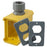 Pre-Assembled Portable Outlet Boxes (with Cord Connector Installed),  Deep, Yellow with (2) Duplex plates, HBL3000