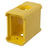 Empty Configurable Portable Outlet Boxes, Feed Thru Box, Yellow, HBL3080F