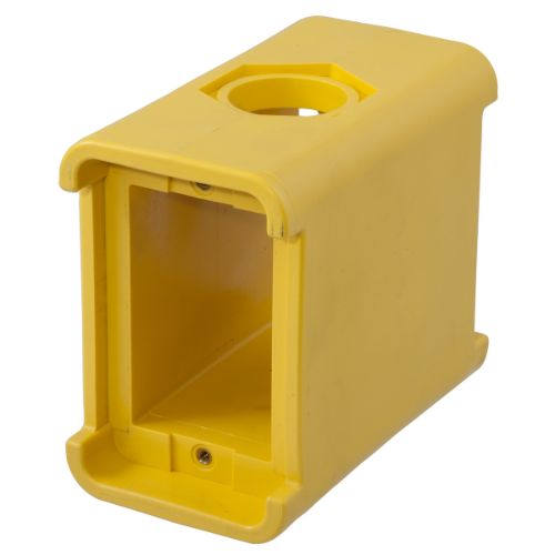 Empty Configurable Portable Outlet Boxes, Yellow, HBL3080
