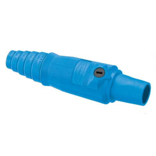 Hubbell Wiring Device-Kellems Series 16 Single Pole 400Amp DSS Inline Plug, Female - Blue Wire Connectors