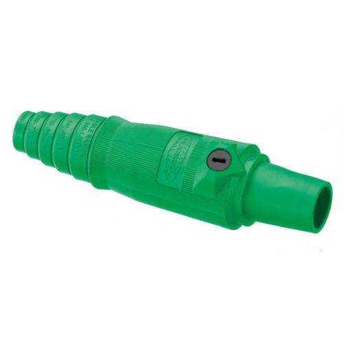 Hubbell Wiring Device-Kellems Series 16 Single Pole 400Amp DSS Inline Plug, Female - Green Wire Connectors