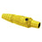 Hubbell Wiring Device-Kellems Series 16 Single Pole 400Amp DSS Inline Plug, Female - Yellow Wire Connectors