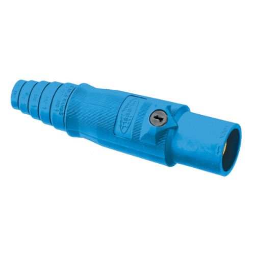 Hubbell Wiring Device-Kellems Series 16 Single Pole 400Amp DSS Inline Plug, Male - Blue Wire Connectors