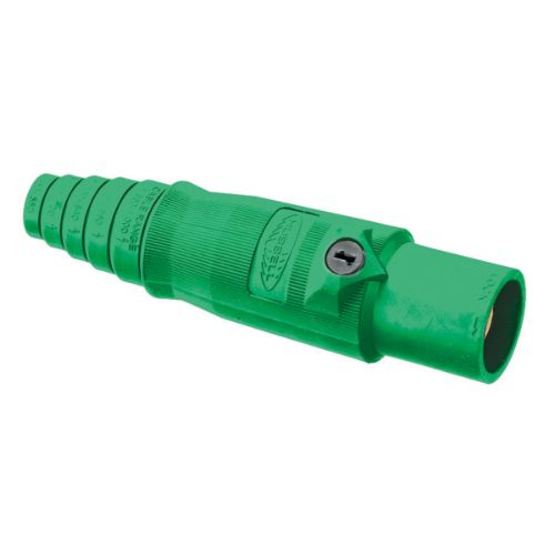 Hubbell Wiring Device-Kellems Series 16 Single Pole 400Amp DSS Inline Plug, Male - Green Wire Connectors