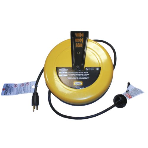 Commercial Cord Reel, Wire Leads; 10A, HBLC25163
