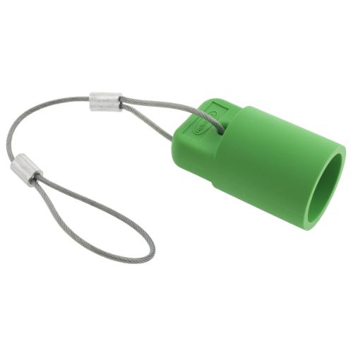 Hubbell Wiring Device-Kellems Series 16 Single Pole Protective Caps, Female - Green Wire Connectors