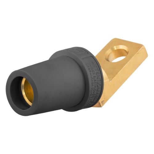 Hubbell Wiring Device-Kellems HBLFOABK Series 16 Offset Straight Style Angled Terminal,Female-Black