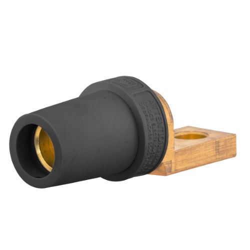 Hubbell Wiring Device-Kellems HBLFOSBK Series 16 Offset Straight Style Devices, Female - Black