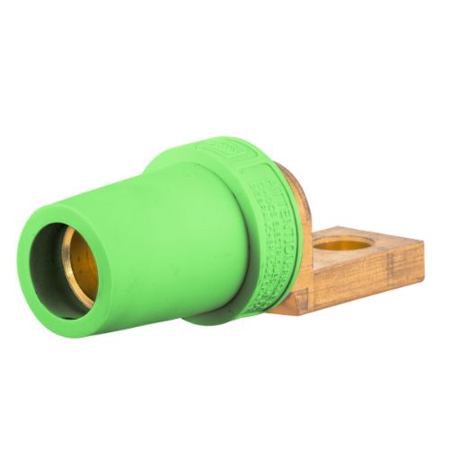 Hubbell Wiring Device-Kellems HBLFOSGN Series 16 Offset Straight Style Devices, Female - Green