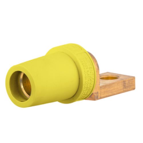 Hubbell Wiring Device-Kellems HBLFOSY Series 16 Offset Straight Style Devices, Female - Yellow