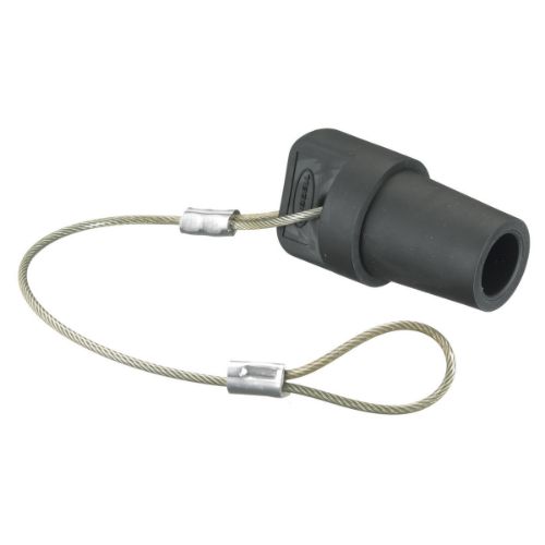 Hubbell Wiring Device-Kellems Series 16 Single Pole Protective Caps, Male - Black Wire Connectors
