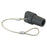 Hubbell Wiring Device-Kellems Series 16 Single Pole Protective Caps, Male - Black Wire Connectors