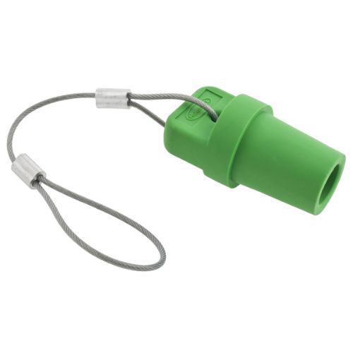 Hubbell Wiring Device-Kellems Series 16 Single Pole Protective Caps, Male - Green Wire Connectors