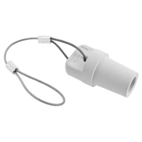 Hubbell Wiring Device-Kellems Series 16 Single Pole Protective Caps, Male - White Wire Connectors