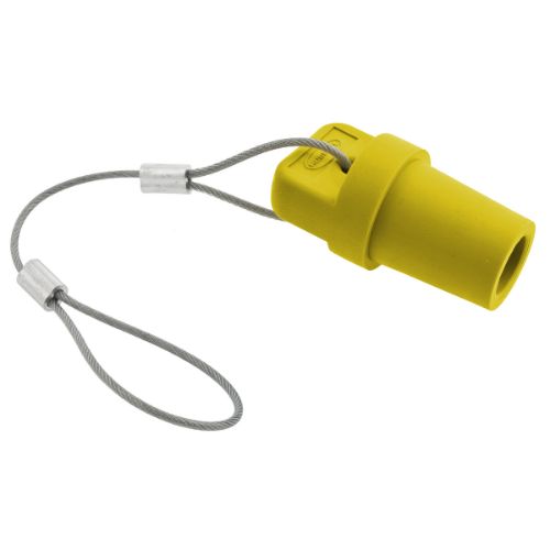 Hubbell Wiring Device-Kellems Series 16 Single Pole Protective Caps, Male - Yellow Wire Connectors