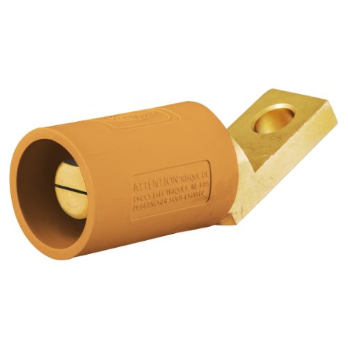 Hubbell Wiring Device-Kellems HBLMOAO Series 16 Offset Straight Style Angled Devices,Male-Orange