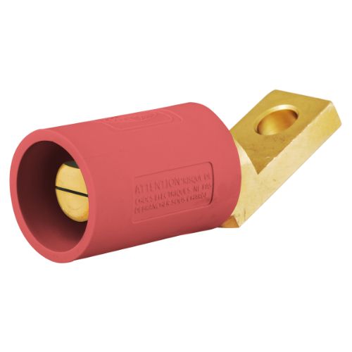 Hubbell Wiring Device-Kellems HBLMOAR Series 16 Offset Straight Style Angled Devices, Male - Red
