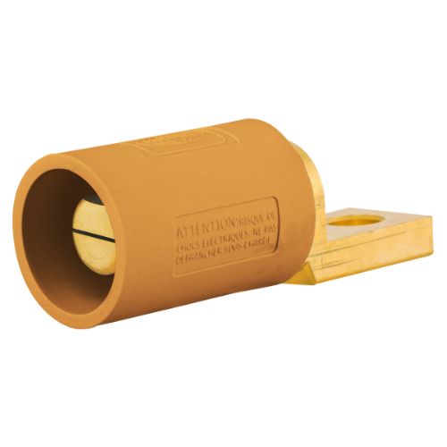 Hubbell Wiring Device-Kellems HBLMOSO Series 16 Offset Straight Style Devices, Male - Orange