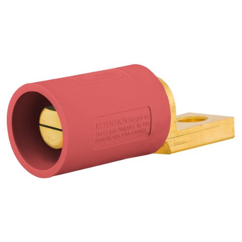 Hubbell Wiring Device-Kellems HBLMOSR Series 16 Offset Straight Style Devices, Male - Red