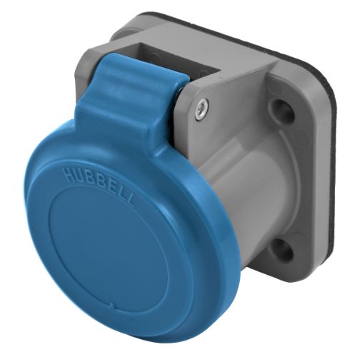 Hubbell Wiring Device-Kellems Series 16 Non-Metallic Weather Protective Lift Covers- Blue/Gray Wire Connectors