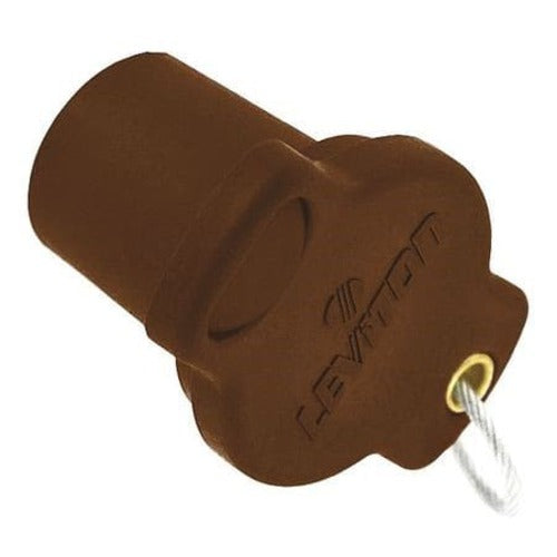Leviton Manufacturing Company Brown 16 Series Male Protective Cap