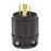 Leviton Manufacturing Company Locking Plug, NEMA L15-20P, 20A, 3P4W -Black