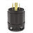 Leviton Manufacturing Company Locking Plug, NEMA L15-20P, 20A, 3P4W -Black