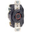 Leviton Manufacturing Company Flush Mtg Locking Receptacle, 3P,4W, L16-20-20A, 480V, Black