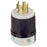 Leviton Manufacturing Company Locking Plug, 3P, 4W, L16-20 - 20A, 480V, Black/White