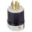 Leviton Manufacturing Company Locking Plug, 3P, 4W, L16-20 - 20A, 480V, Black/White