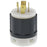 Leviton Manufacturing Company Locking Plug, NEMA L21-20P, 20A, 4P5W -Black-White