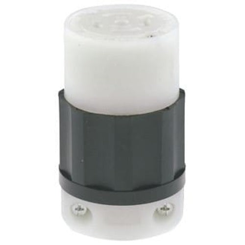 Leviton Manufacturing Company Locking Connector, NEMA L21-20R, 20A, 4P5W -Black-White