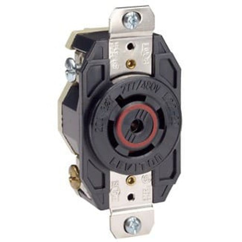 Leviton Manufacturing Company Black Receptacle Lock 4PO 5WI L22-20R 20A277/480V