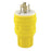 Leviton Manufacturing Company Locking Plug, NEMA L16-20P, 3P4W, 20A, Wetguard-Yellow