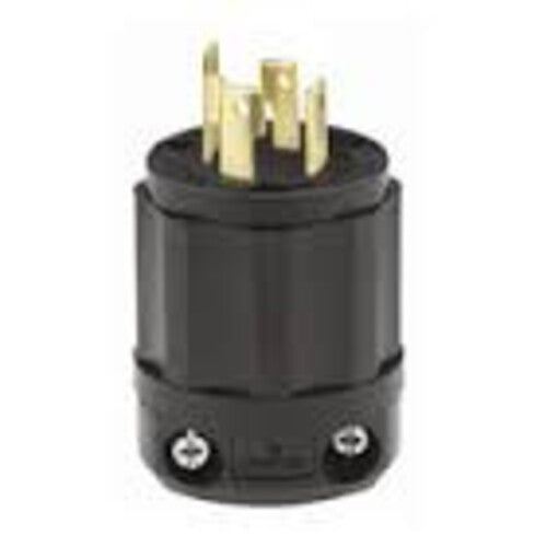 Leviton Manufacturing Company Locking Plug, NEMA L16-30P, 30A, 3P4W -Black