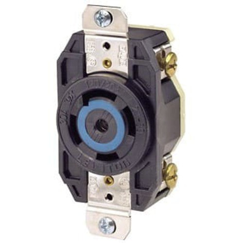 Leviton Manufacturing Company Black Receptacle SGL Lock GRND 4PO5WI 30A120/208V