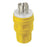 Leviton Manufacturing Company Locking Plug, NEMA L21-30P, 4P5W, 30A, Wetguard-Yellow