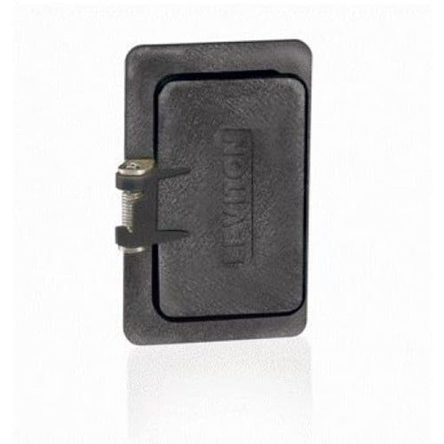 Leviton Manufacturing Company Outlet Box, Flip Lid, Single Decora-Black