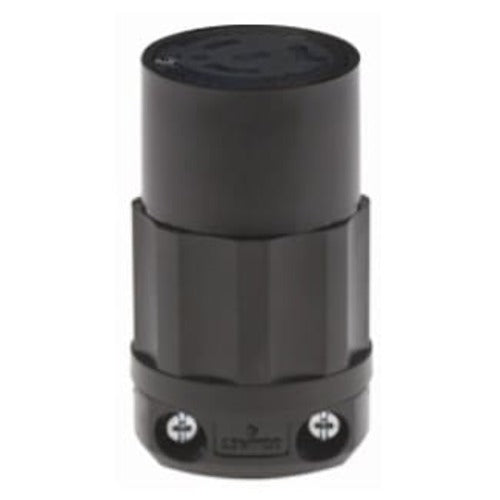 Leviton Manufacturing Company Locking Connector, NEMA L6-15R, 2P3W, 15A,250V, Grounding-BK