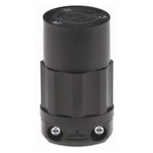 Leviton Manufacturing Company Locking Connector,NEMA L7-15R,2P3W,15A,277V,Grounding-Black