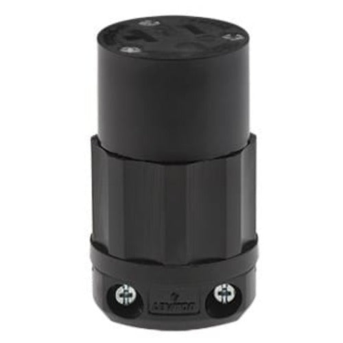 Leviton Manufacturing Company Connector, NEMA 5-20R, 20A,125V, 2P3W,Grounding-Black