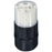 Leviton Manufacturing Company Connector, NEMA 6-20R, 20A,250V, 2P3W,Grounding-Black/White