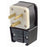Leviton Manufacturing Company Angle Plug, NEMA 5-30P, 2P3W, 30A,125V, Grounding-Black