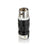 Leviton Manufacturing Company Locking Plug, 50A, 250V, 3P4W, Non-NEMA, CS-BK/WT