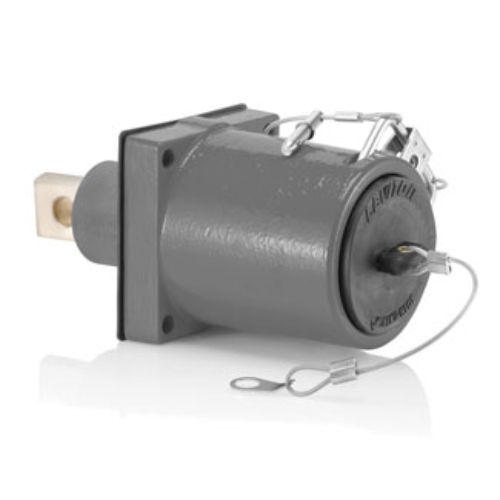 Leviton 49 S Sgl Pole Fem Recept,1H BuSBar,313-777MCM,45D,1135A-GY