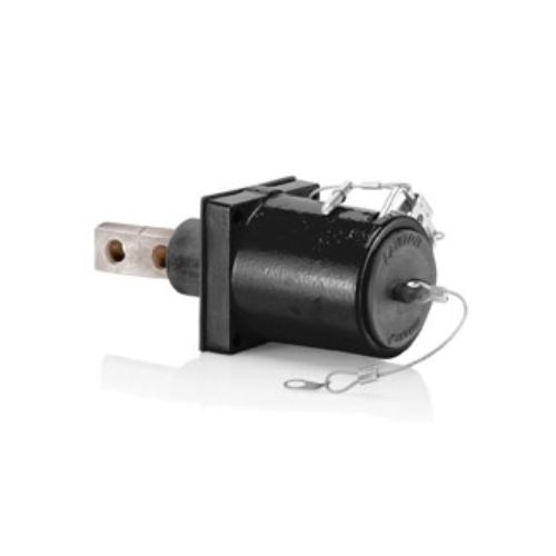 Leviton 49 S Sgl Pole Fem Recept,2H BuSBar,313-777MCM,45D,1135A-BK