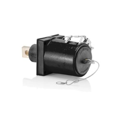 Leviton 49 S Sgl Pole Male Recept,1H BuSBar,313-777MCM,45D,1135A-BK